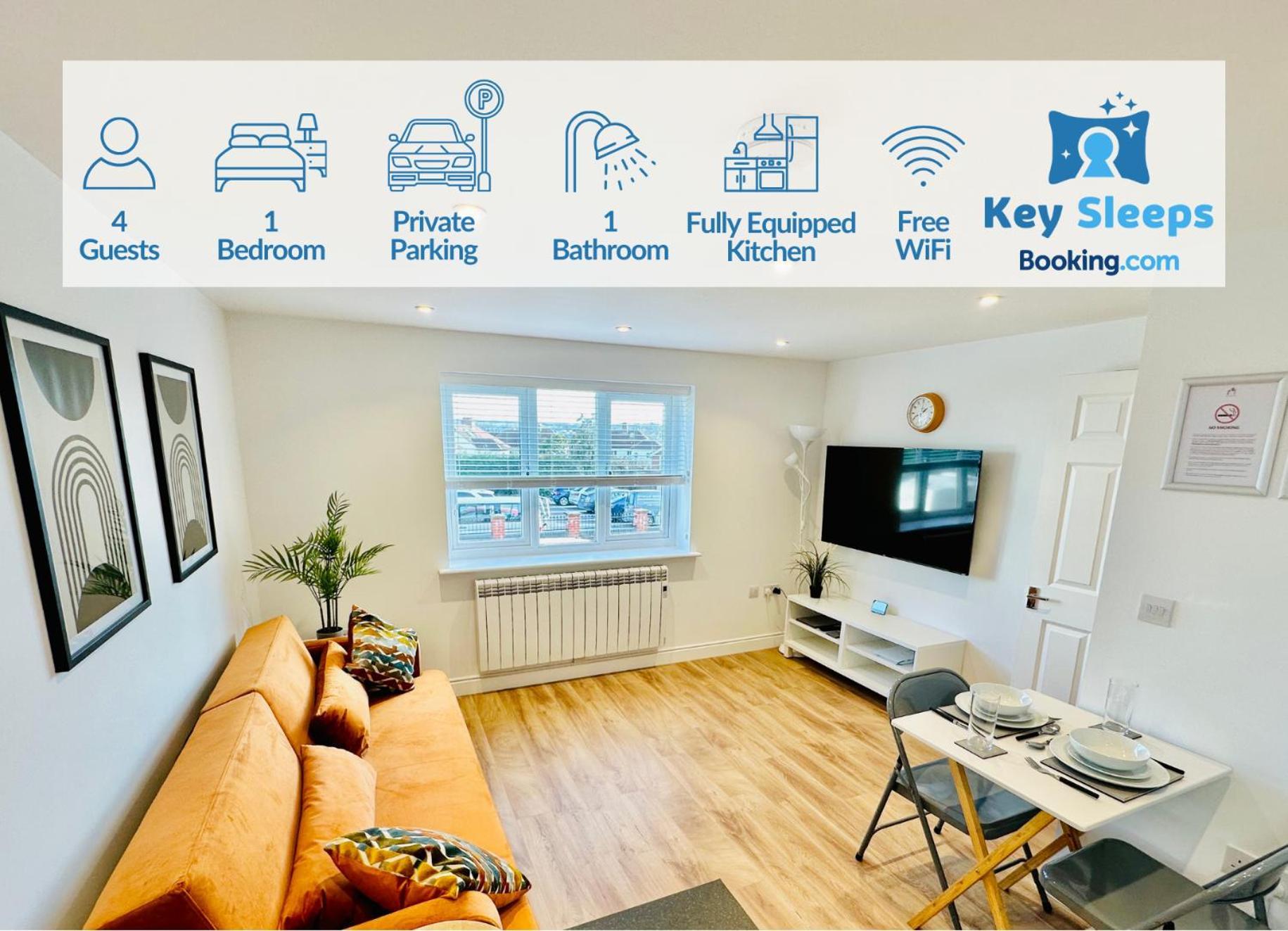 Private Parking Stylish Great Location Apartment กิลด์ฟอร์ด ภายนอก รูปภาพ